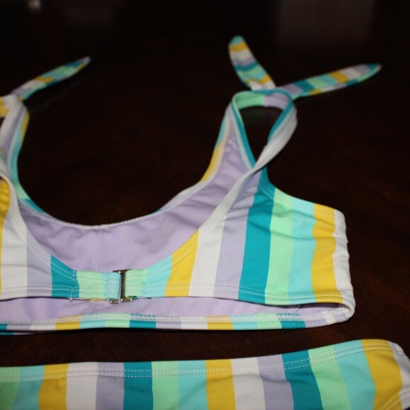 Cabana by Crown & Ivy Striped Bikini Set - Size M - Picture 11 of 11